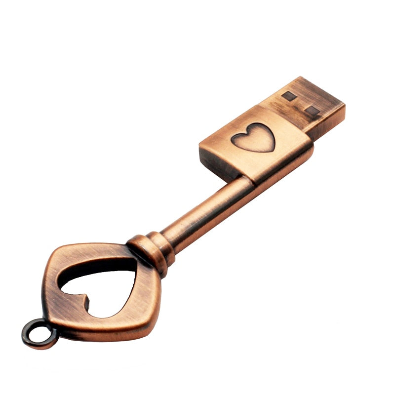 Pen Drive Chave Em Forma De Coração JASTER