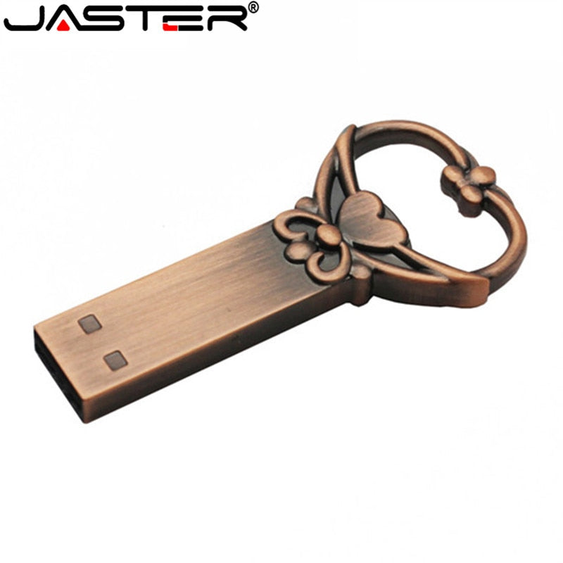 Pen Drive Chave Em Forma De Coração JASTER