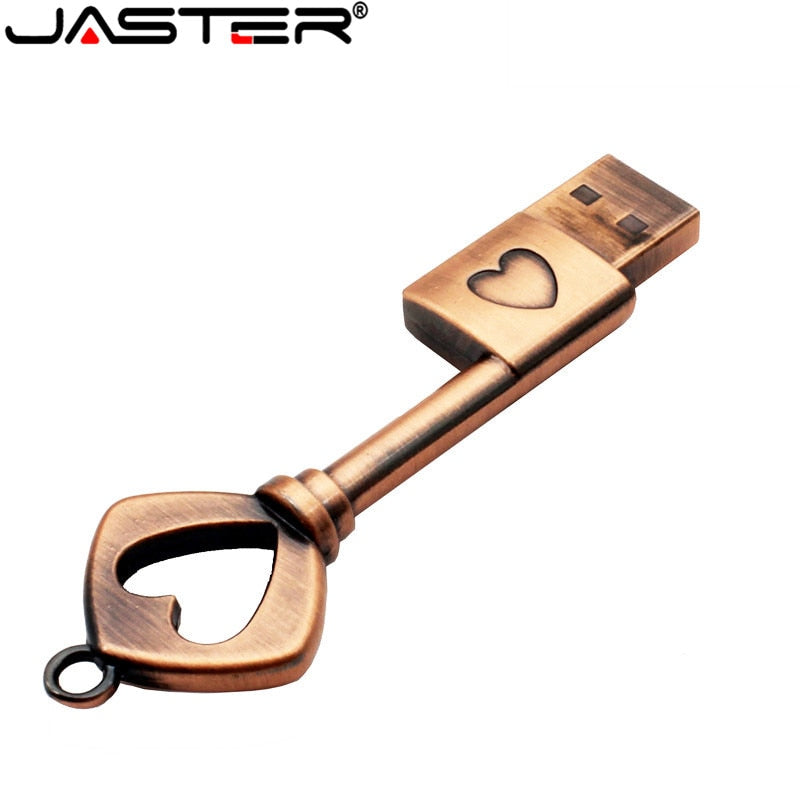 Pen Drive Chave Em Forma De Coração JASTER