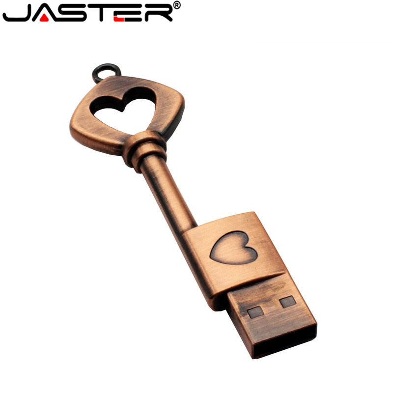 Pen Drive Chave Em Forma De Coração JASTER